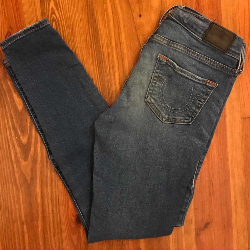 True Religion Halle Mid-Rise Super Skinny Jeans